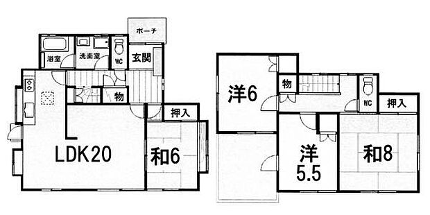 ＪＲ東海道本線 南草津駅までバス約13分 若草1丁目バス停 徒歩7分(4LDK)の間取り