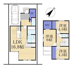 新築一戸建 2号地 全2区画