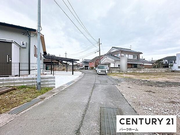 【前面道路】現地前面道路になります！