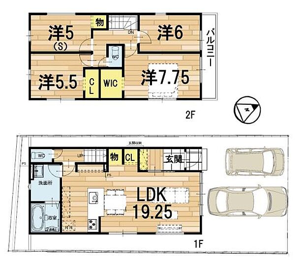 ZEH水準×19.25帖LDK。2階4居室+WIC/トイレ2か所/駐車2台。草津駅徒歩23分、バス停5分。内覧OK・3、298万円
