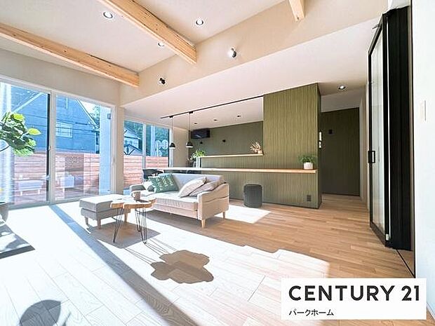 【リビング】明るいリビングです！陽当たりも良く、気持ちのいいリビングになっております。