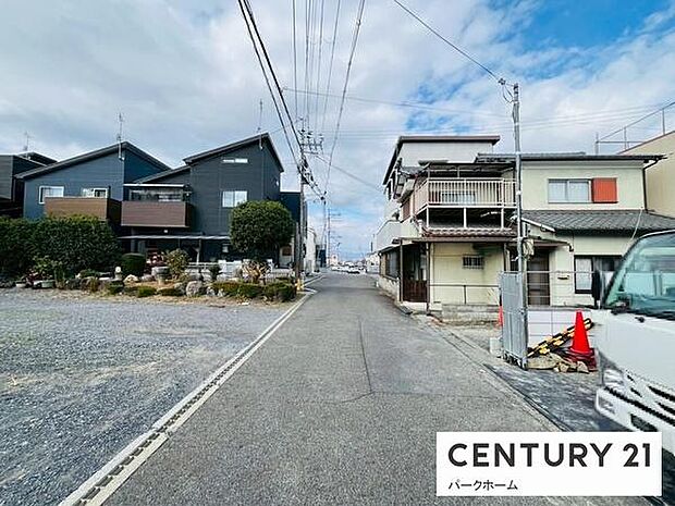 【前面道路】現地の前道道路です！