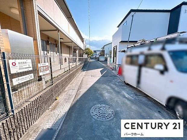 【前面道路】現地の前道道路です！