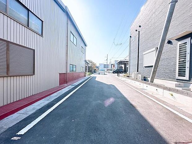 【前面道路】現地の前道道路です!