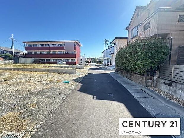 【前面道路】現地前面道路になります！