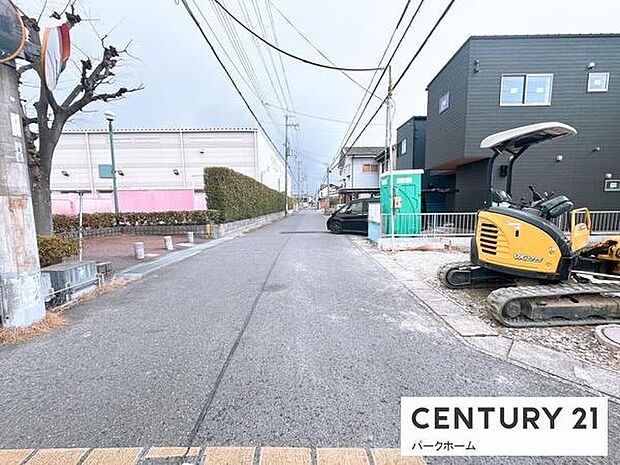 【前面道路】現地の前道道路です！