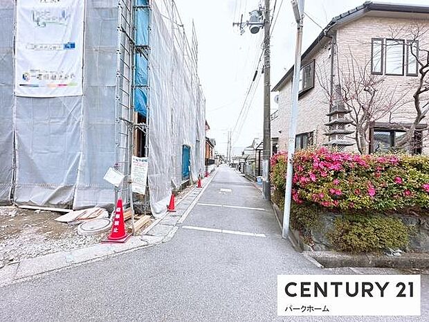 【前面道路】現地の前道道路です!