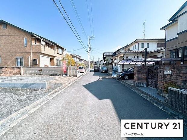 【前面道路】現地の前道道路です