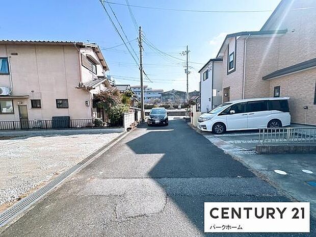 【前面道路】現地の前道道路です