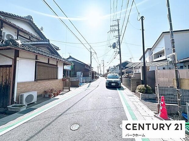 【前面道路】現地の前道道路です