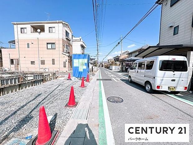 【前面道路】現地の前道道路です