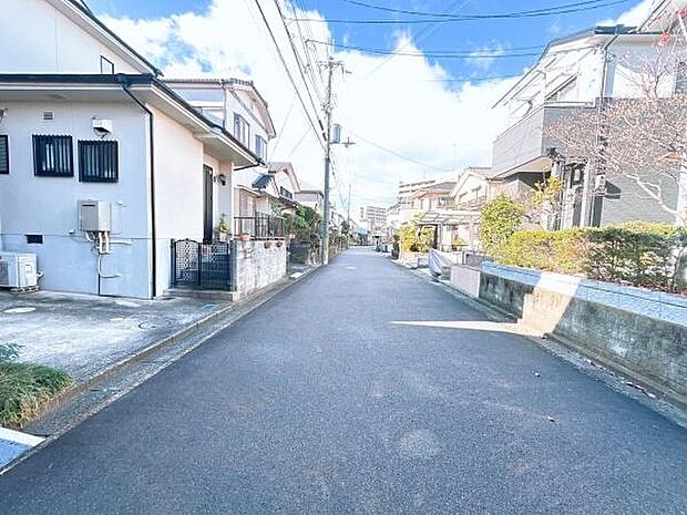 【前面道路】現地の前道道路です!