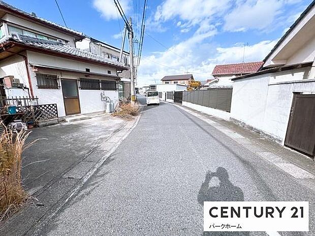 【前面道路】現地の前道道路です！