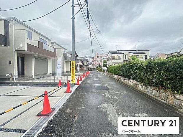 【前面道路】現地の前道道路です