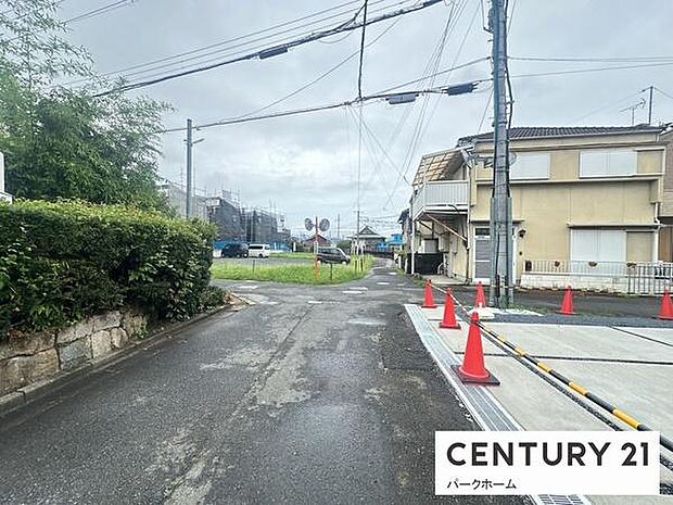 【前面道路】現地の前道道路です