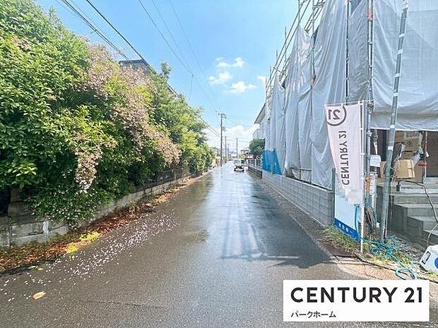 【前面道路】現地の前道道路です！