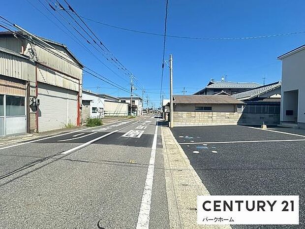 【前面道路】現地の前道道路です！