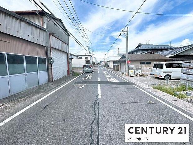【前面道路】現地の前道道路です！