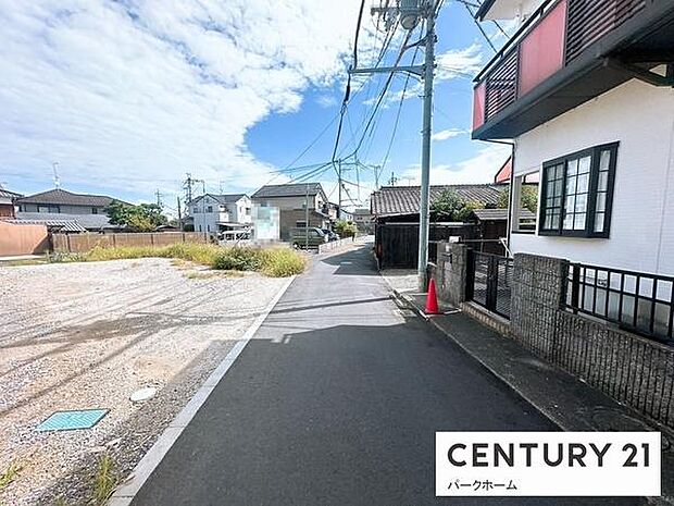 【前面道路】現地の前道道路です!