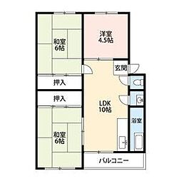 取石石田団地 3階