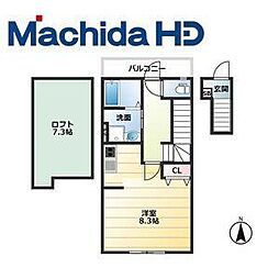 あんしんプラス北条町 1Kの間取図画像