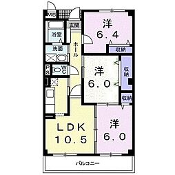 メルヴェイユ 3LDKの間取図画像