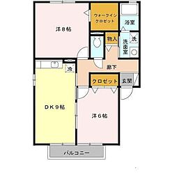 モア エクレール B棟 1階/-