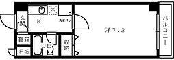 3CNESTOTORI 1Kの間取図画像