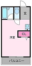 藤原ビル ワンルームの間取図画像