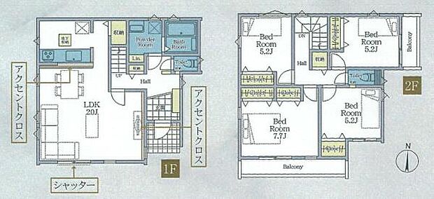 《間取り》■リビング中心の新生活。光を取り入れる開放的な設計で居心地の良い時間を演出します。