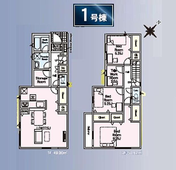 《間取り》■リビング中心の新生活。光を取り入れる開放的な設計で居心地の良い時間を演出します。
