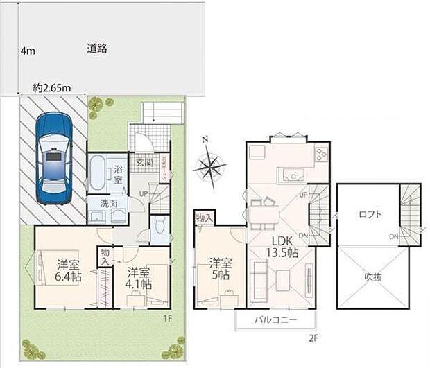 《間取り》■リビング中心の新生活。光を取り入れる開放的な設計で居心地の良い時間を演出します。