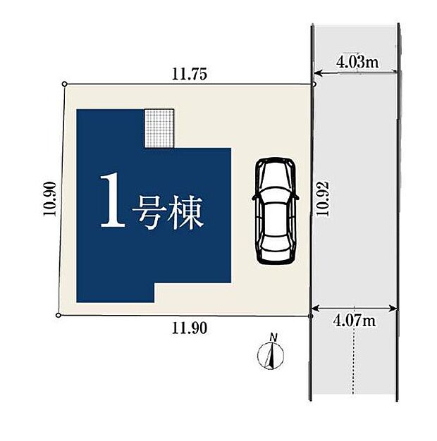 きれいな整形地で魅力的な立地