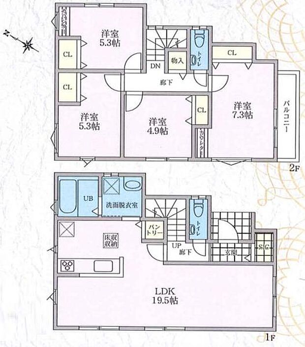住まう方すべてが快適に過ごせるよう、各所にたっぷりのゆとりと収納スペースをレイアウト。