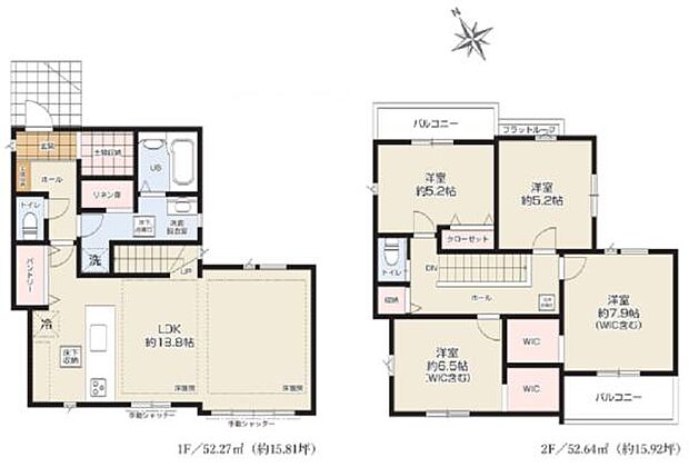 《間取り》■リビング中心の新生活。光を取り入れる開放的な設計で居心地の良い時間を演出します。