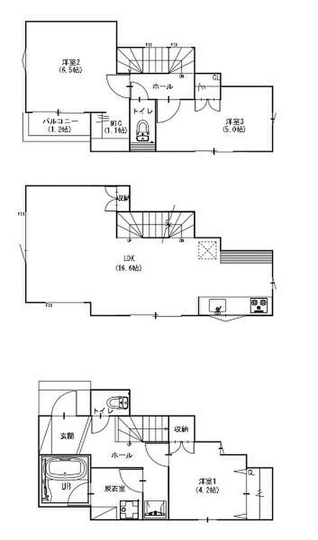 《間取り》■リビング中心の新生活。光を取り入れる開放的な設計で居心地の良い時間を演出します。