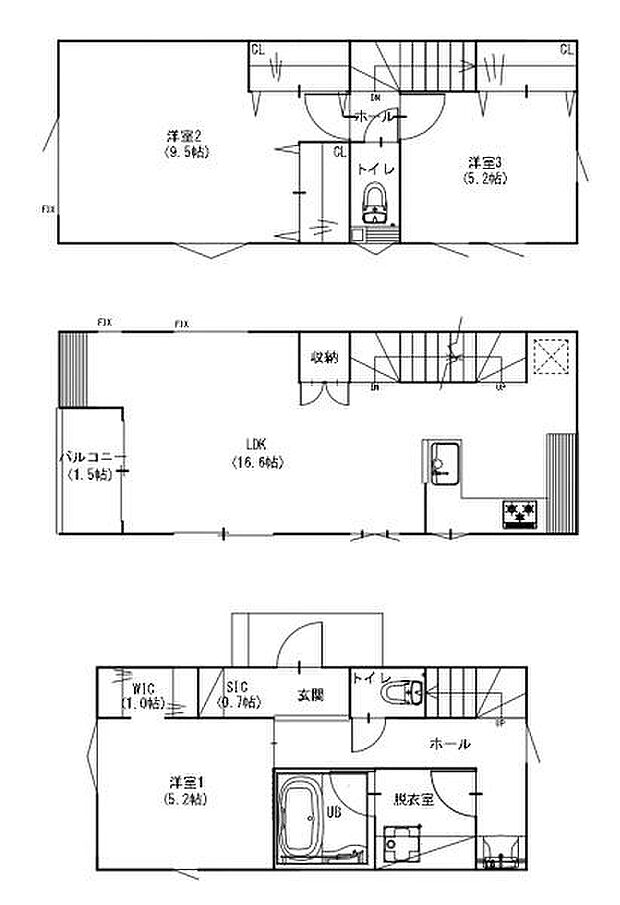 《間取り》■リビング中心の新生活。光を取り入れる開放的な設計で居心地の良い時間を演出します。