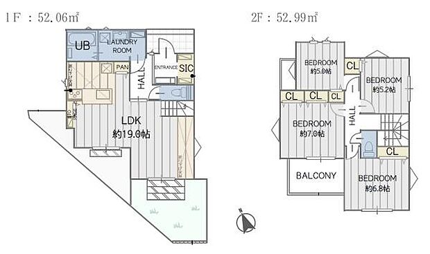《間取り》■リビング中心の新生活。光を取り入れる開放的な設計で居心地の良い時間を演出します。