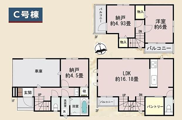 《間取り》■リビング中心の新生活。光を取り入れる明るく開放的な設計で居心地の良い時間を演出します。