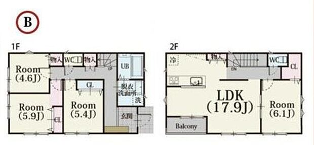 《間取り》■リビング中心の新生活。光を取り入れる開放的な設計で居心地の良い時間を演出します。