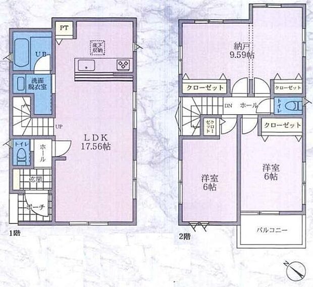 《間取り》■リビング中心の新生活。光を取り入れる開放的な設計で居心地の良い時間を演出します。