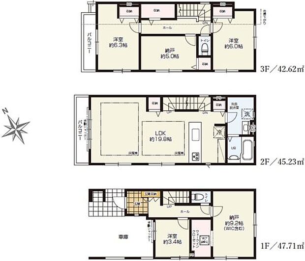 《間取り》■リビング中心の新生活。光を取り入れる明るく開放的な設計で居心地の良い時間を演出します。