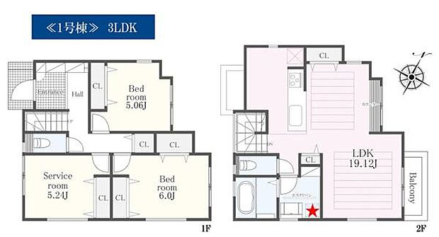 《間取り》■リビング中心の新生活。光を取り入れる開放的な設計で居心地の良い時間を演出します。