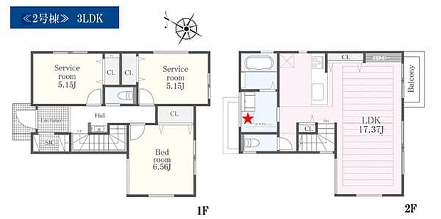 《間取り》■リビング中心の新生活。光を取り入れる開放的な設計で居心地の良い時間を演出します。