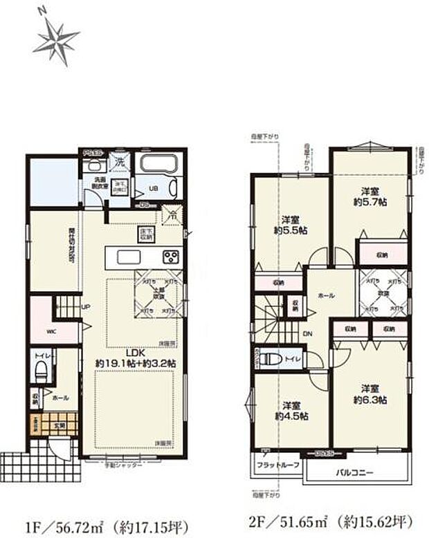 《間取り》■リビング中心の新生活。光を取り入れる明るく開放的な設計で居心地の良い時間を演出します。