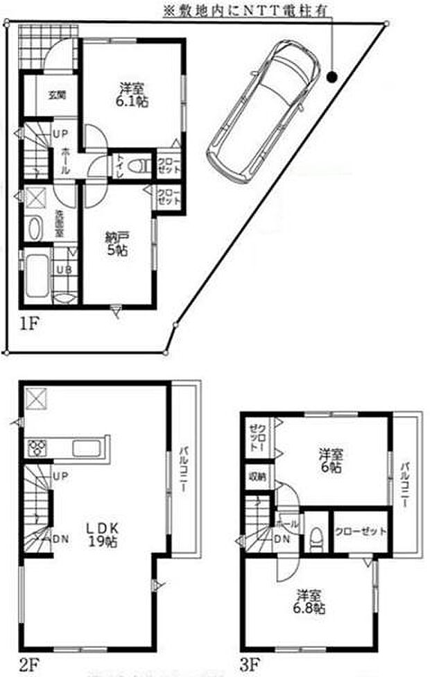 《間取り》■リビング中心の新生活。光を取り入れる明るく開放的な設計で居心地の良い時間を演出します。