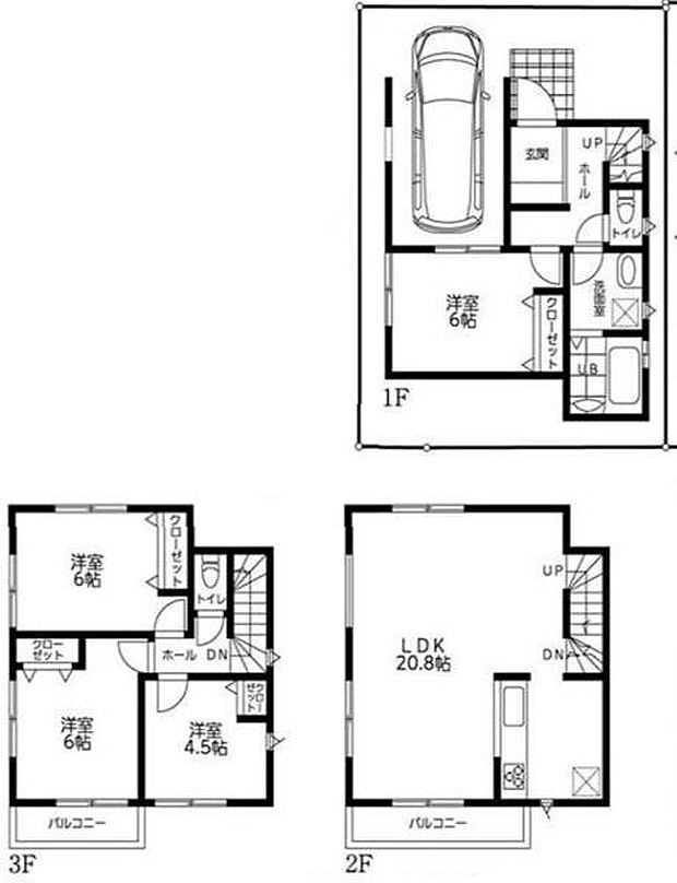《間取り》■リビング中心の新生活。光を取り入れる明るく開放的な設計で居心地の良い時間を演出します。