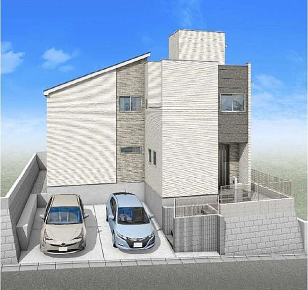 《完成予想図》　■スタイリッシュかつ重厚感のある洗練された外観。ブラックをベースに仕上げ上品さを際立たせています。（イメージパースは実際と異なる場合があります）