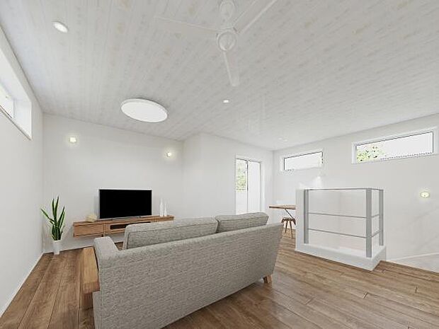 《リビングダイニング》　■上質な時間を育む暮らしのメインステージ。寛ぎとご家族とのコミュニケーションを育む居心地のよい場所。