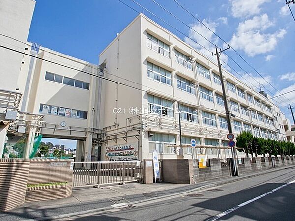 横浜市立大綱中学校まで1907m